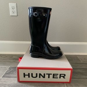 Hunter Kids’ Original Gloss Waterproof Rainboot